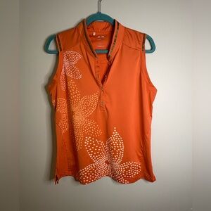 Women’s Adidas ClimaCool sleeveless golf polo shirt size large